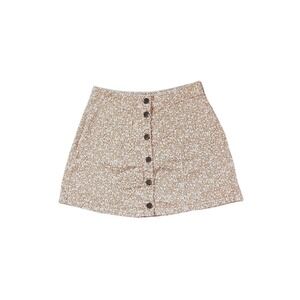 Kendall & Kylie Pac Sun Floral Denim Mini Skirt Brown‎ & white. Size 28